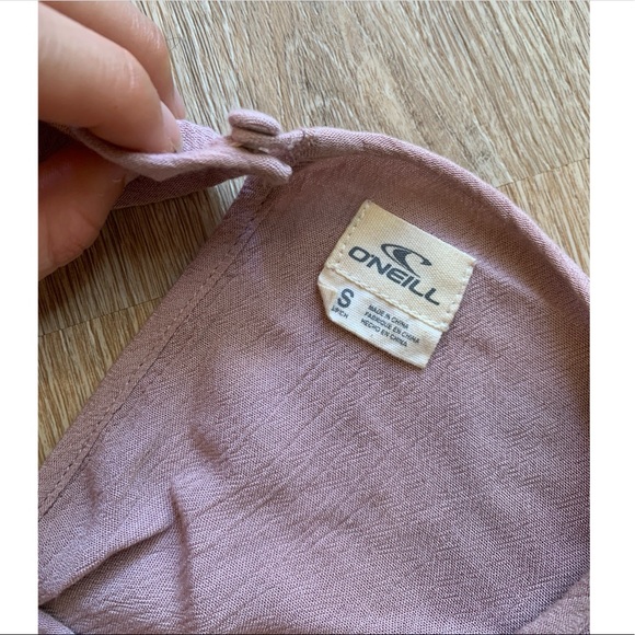 O’Neill women’s small light pink cutout long sleeve blouse - Picture 8 of 11